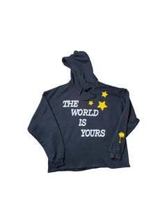 THE WORLD IS YOURS BLACK SWEATSHIRT troubledparadiseclothing